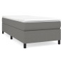 Cama box spring con colchón tela gris oscuro 100x200 cm de vidaXL, Camas y somieres - Ref: Foro24-3144400, Precio: 287,99 €, ...