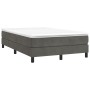 Cama box spring con colchón terciopelo gris oscuro 120x200 cm de vidaXL, Camas y somieres - Ref: Foro24-3144322, Precio: 340,...