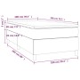 Box spring bed with white synthetic leather mattress 100x200 cm by vidaXL, Beds and slatted bases - Ref: Foro24-3144591, Pric...