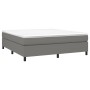 Cama box spring con colchón tela gris oscuro 180x200 cm de vidaXL, Camas y somieres - Ref: Foro24-3144440, Precio: 499,32 €, ...