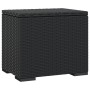 Ottoman with cushions 2 pcs black 40x30x40 cm synthetic rattan by vidaXL, Ottomans - Ref: Foro24-319394, Price: 102,99 €, Dis...