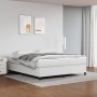 Cama box spring con colchón cuero sintético blanco 180x200 cm de vidaXL, Camas y somieres - Ref: Foro24-3144621, Precio: 541,...