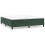 Box spring bed with dark green velvet mattress 160x200 cm by vidaXL, Beds and slatted bases - Ref: Foro24-3144342, Price: 418...