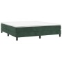 Box spring bed with dark green velvet mattress 160x200 cm by vidaXL, Beds and slatted bases - Ref: Foro24-3144342, Price: 418...