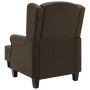 Brown fabric armchair with footrest stool by vidaXL, Armchairs - Ref: Foro24-320155, Price: 265,99 €, Discount: %