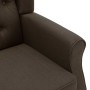 Sillón con taburete reposapiés de tela marrón de vidaXL, Sillones - Ref: Foro24-320155, Precio: 287,17 €, Descuento: %