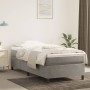 Box spring bed with light gray velvet mattress 100x200 cm by vidaXL, Beds and slatted bases - Ref: Foro24-3144663, Price: 308...