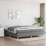 Cama box spring con colchón tela gris oscuro 200x200 cm de vidaXL, Camas y somieres - Ref: Foro24-3144547, Precio: 552,04 €, ...