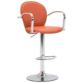 Orange synthetic leather kitchen stool with armrests by vidaXL, Kitchen stools - Ref: Foro24-249697, Price: 100,99 €, Discoun...