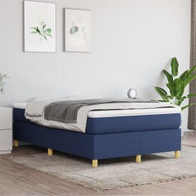 Boxspringbett mit blauer Stoffmatratze 120x200 cm von vidaXL, Betten und Lattenroste - Ref: Foro24-3144512, Preis: 381,67 €, ...