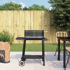 Holzkohlegrill mit schwarzen Stahlrädern von vidaXL, Grillen - Ref: Foro24-315386, Preis: 89,99 €, Rabatt: %