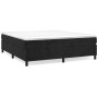 Box spring bed with black velvet mattress 200x200 cm by vidaXL, Beds and slatted bases - Ref: Foro24-3144701, Price: 549,95 €...