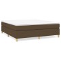 Cama box spring con colchón tela marrón oscuro 180x200 cm de vidaXL, Camas y somieres - Ref: Foro24-3144541, Precio: 488,53 €...