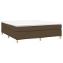 Cama box spring con colchón tela marrón oscuro 180x200 cm de vidaXL, Camas y somieres - Ref: Foro24-3144541, Precio: 488,53 €...