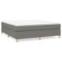 Cama box spring con colchón tela gris oscuro 160x200 cm de vidaXL, Camas y somieres - Ref: Foro24-3144531, Precio: 442,97 €, ...