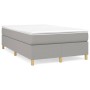 Box spring bed with light gray fabric mattress 120x200 cm by vidaXL, Beds and slatted bases - Ref: Foro24-3144506, Price: 362...