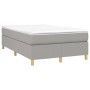 Cama box spring con colchón tela gris claro 120x200 cm de vidaXL, Camas y somieres - Ref: Foro24-3144506, Precio: 362,88 €, D...