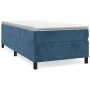 Box spring bed with dark blue velvet mattress 90x200 cm by vidaXL, Beds and slatted bases - Ref: Foro24-3144661, Price: 280,6...