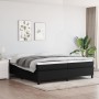 Box spring bed with black fabric mattress 200x200 cm by vidaXL, Beds and slatted bases - Ref: Foro24-3144449, Price: 601,58 €...