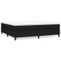 Box spring bed with black fabric mattress 200x200 cm by vidaXL, Beds and slatted bases - Ref: Foro24-3144449, Price: 601,58 €...