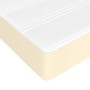 Box spring bed with cream synthetic leather mattress 100x200 cm by vidaXL, Beds and slatted bases - Ref: Foro24-3144592, Pric...