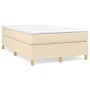 Cama box spring con colchón tela color crema 120x200 cm de vidaXL, Camas y somieres - Ref: Foro24-3144511, Precio: 360,77 €, ...