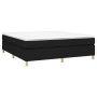 Cama box spring con colchón tela negro 180x200 cm de vidaXL, Camas y somieres - Ref: Foro24-3144540, Precio: 491,78 €, Descue...