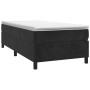 Box spring bed with black velvet mattress 100x200 cm by vidaXL, Beds and slatted bases - Ref: Foro24-3144665, Price: 292,31 €...