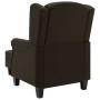 Sillón con taburete reposapiés de tela marrón oscuro de vidaXL, Sillones - Ref: Foro24-320156, Precio: 264,91 €, Descuento: %