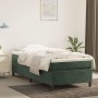 Cama box spring con colchón terciopelo verde oscuro 90x190 cm de vidaXL, Camas y somieres - Ref: Foro24-3144654, Precio: 279,...