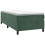 Box spring bed with dark green velvet mattress 90x190 cm by vidaXL, Beds and slatted bases - Ref: Foro24-3144654, Price: 279,...