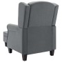 Sillón con taburete reposapiés tela gris claro de vidaXL, Sillones - Ref: Foro24-320151, Precio: 223,64 €, Descuento: %