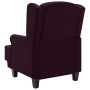 Sillón con taburete reposapiés de tela morado de vidaXL, Sillones - Ref: Foro24-320158, Precio: 216,95 €, Descuento: %