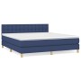 Box spring bed with blue fabric mattress 180x200 cm by vidaXL, Beds and slatted bases - Ref: Foro24-3140959, Price: 506,05 €,...