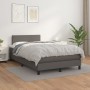 Cama box spring con colchón cuero sintético gris 120x200 cm de vidaXL, Camas y somieres - Ref: Foro24-3140997, Precio: 409,42...