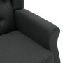 Sillón con taburete reposapiés tela gris oscuro de vidaXL, Sillones - Ref: Foro24-320152, Precio: 223,64 €, Descuento: %