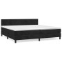 Box spring bed with black velvet mattress 200x200 cm by vidaXL, Beds and slatted bases - Ref: Foro24-3141205, Price: 561,52 €...