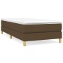 Estructura de cama de tela marrón 90x190 cm de vidaXL, Camas y somieres - Ref: Foro24-3120577, Precio: 77,62 €, Descuento: %