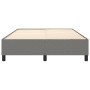 Estructura de cama de tela gris oscuro 140x190 cm de vidaXL, Camas y somieres - Ref: Foro24-3120855, Precio: 131,47 €, Descue...