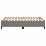 Estructura de cama de tela gris oscuro 140x190 cm de vidaXL, Camas y somieres - Ref: Foro24-3120855, Precio: 131,47 €, Descue...