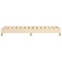 Estructura de cama de tela color crema 90x200 cm de vidaXL, Camas y somieres - Ref: Foro24-3120587, Precio: 78,92 €, Descuent...