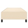 Estructura de cama de tela color crema 90x200 cm de vidaXL, Camas y somieres - Ref: Foro24-3120835, Precio: 93,07 €, Descuent...