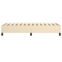 Estructura de cama de tela color crema 90x200 cm de vidaXL, Camas y somieres - Ref: Foro24-3120835, Precio: 93,07 €, Descuent...