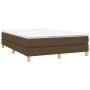 Estructura de cama de tela marrón 140x190 cm de vidaXL, Camas y somieres - Ref: Foro24-3120609, Precio: 97,08 €, Descuento: %