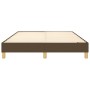 Estructura de cama de tela marrón 140x190 cm de vidaXL, Camas y somieres - Ref: Foro24-3120609, Precio: 97,08 €, Descuento: %