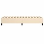 Cream fabric bed frame 90x190 cm by vidaXL, Beds and slatted bases - Ref: Foro24-3120827, Price: 105,94 €, Discount: %