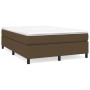 Estructura de cama de tela marrón 140x190 cm de vidaXL, Camas y somieres - Ref: Foro24-3120857, Precio: 126,59 €, Descuento: %