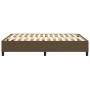 Estructura de cama de tela marrón 140x190 cm de vidaXL, Camas y somieres - Ref: Foro24-3120857, Precio: 126,59 €, Descuento: %