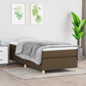 Estructura de cama de tela marrón 80x200 cm de vidaXL, Camas y somieres - Ref: Foro24-3120916, Precio: 95,99 €, Descuento: %