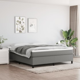 Estructura de cama tela gris oscuro 180x200 cm de vidaXL, Camas y somieres - Ref: Foro24-3120879, Precio: 129,92 €, Descuento: %